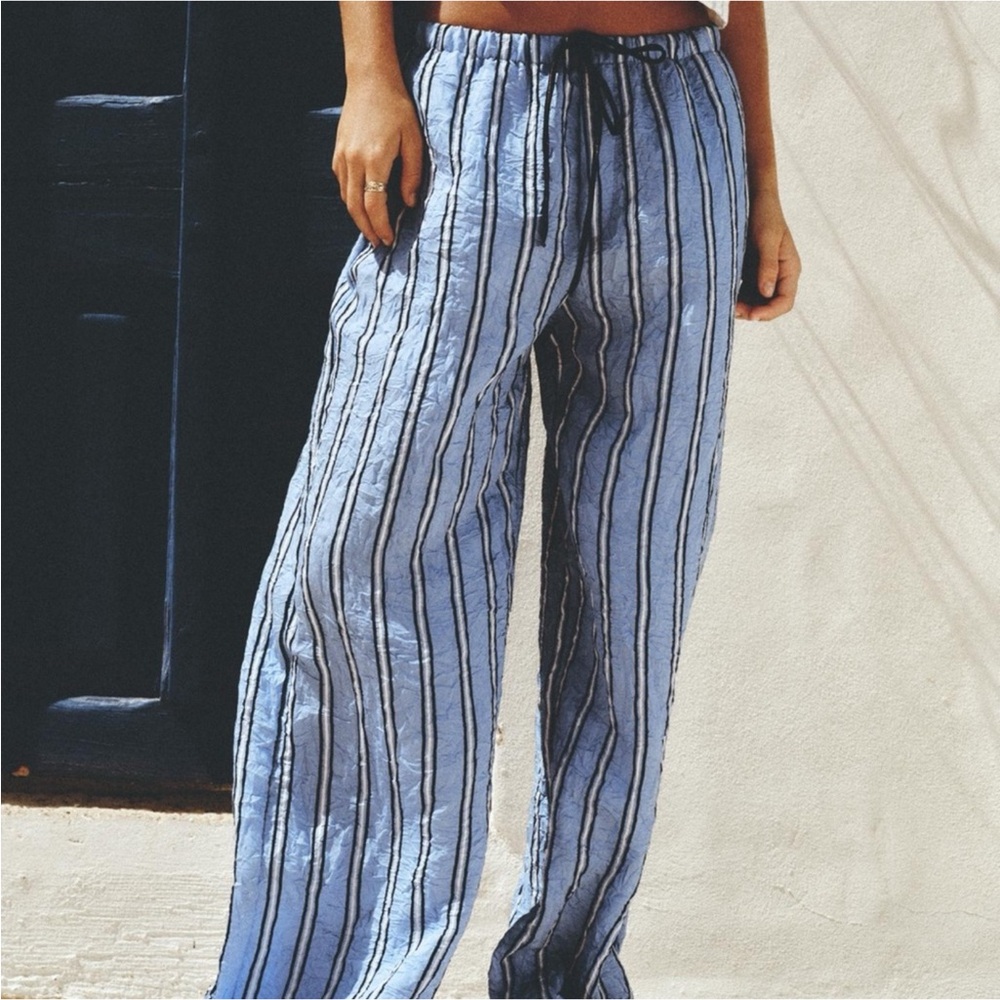 Zara wrinkle effect pants